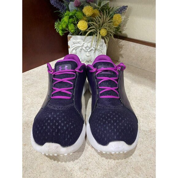 Under Armour Womens Athletic Shoes Size 8 Purple Running Sneakers Lightweight - Picture 5 of 6